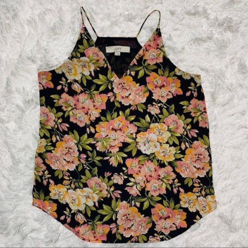 Loft Camisole Floral Pattern Sz XS